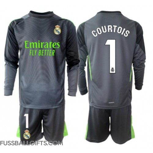 Real Madrid Thibaut Courtois #1 Torwart Fußballbekleidung 3rd trikot Kinder 2025-26 Langarm (+ kurze hosen)